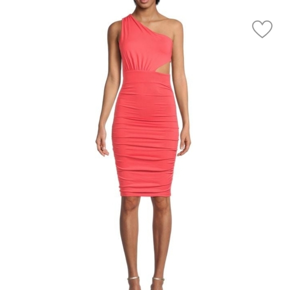 Susana Monaco Dresses & Skirts - Susana Monaco Ruched One Shoulder Dress